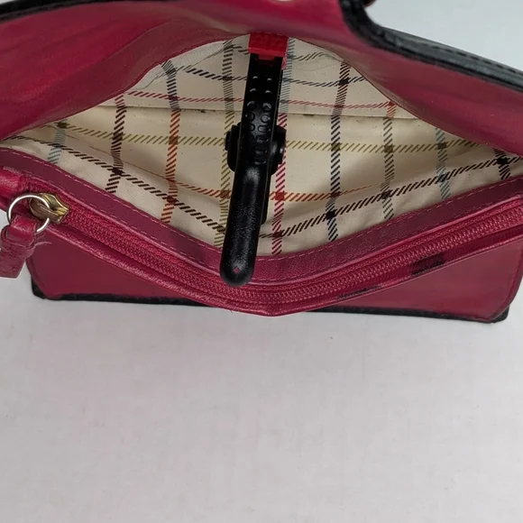 Vintage Coach Bleecker Black Signature Jacquard Canvas & Leather Buckle Wallet - Picture 15 of 16